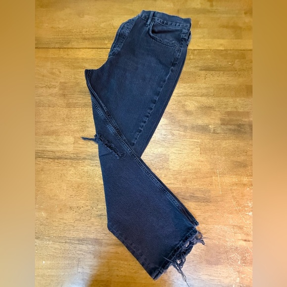 Agolde Black Cropped Women's Parker Jeans 32 - Picture 1 of 7